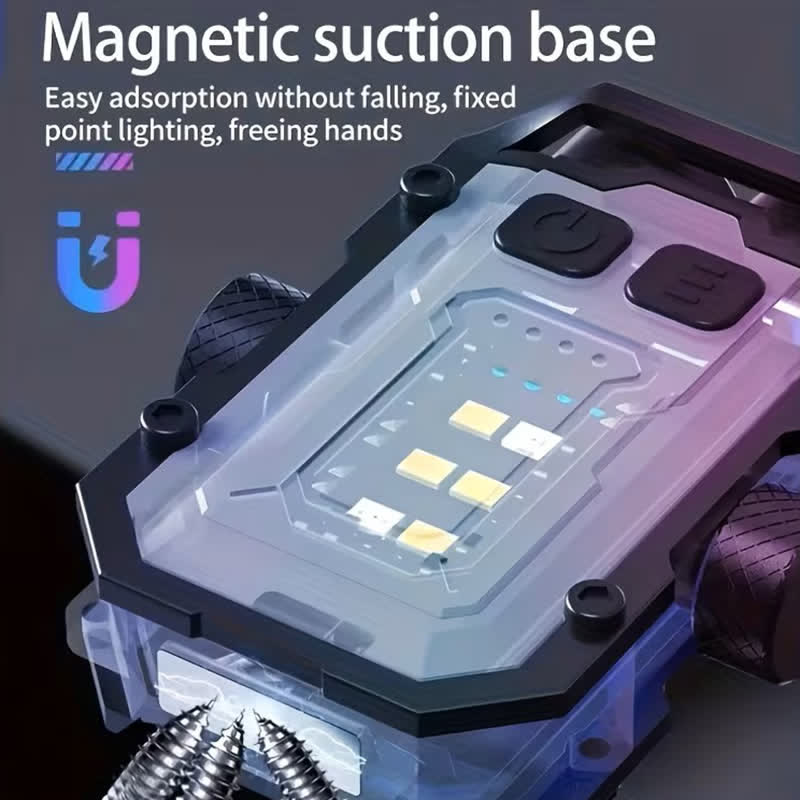 Torcia ricaricabile magnetica EDC con fidget spinner - image 2
