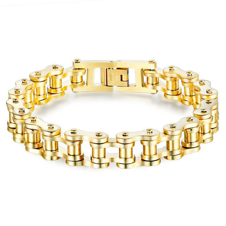 Cavalca con stile, senza paura, braccialetto a catena da moto - Oro - image 14