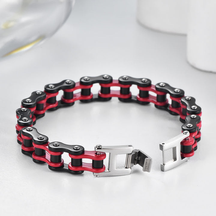 Cavalca con stile, senza paura, braccialetto a catena da moto - image 5