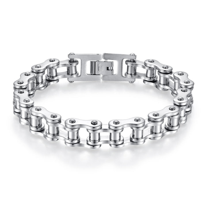 Cavalca con stile, senza paura, braccialetto a catena da moto - Argento - image 12
