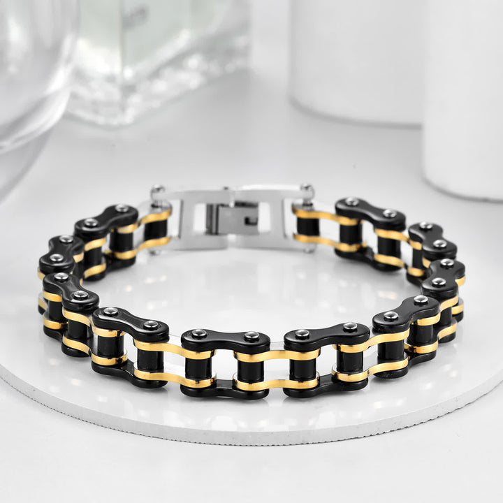 Cavalca con stile, senza paura, braccialetto a catena da moto - image 6