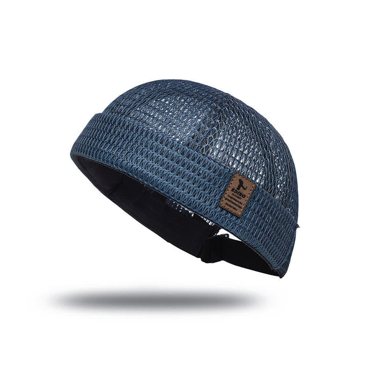 Cappellino da baseball estivo traspirante senza visiera, in rete, stile streetwear. - Marina - Regolabile (21 5/8"-23 5/8") - image 10