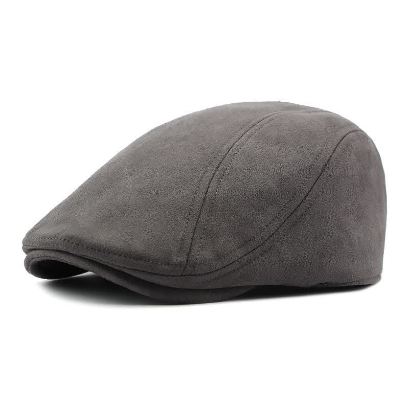 Berretto piatto unisex in camoscio stile vintage Ivy - Grigio - Regolabile (21 5/8"-23 1/4") - image 10