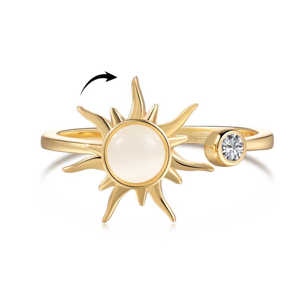 Anello antistress girevole e regolabile con motivo celeste. - image 6