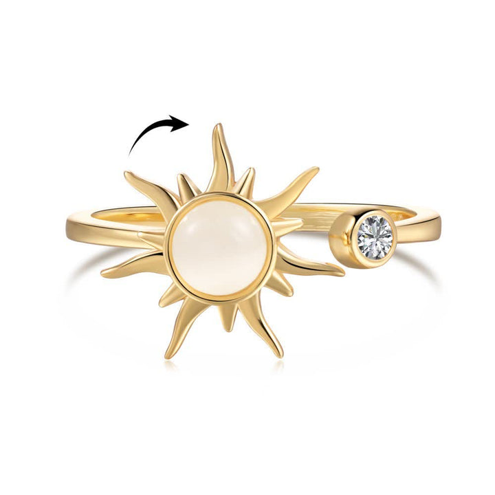 Anello antistress girevole e regolabile con motivo celeste. - image 6
