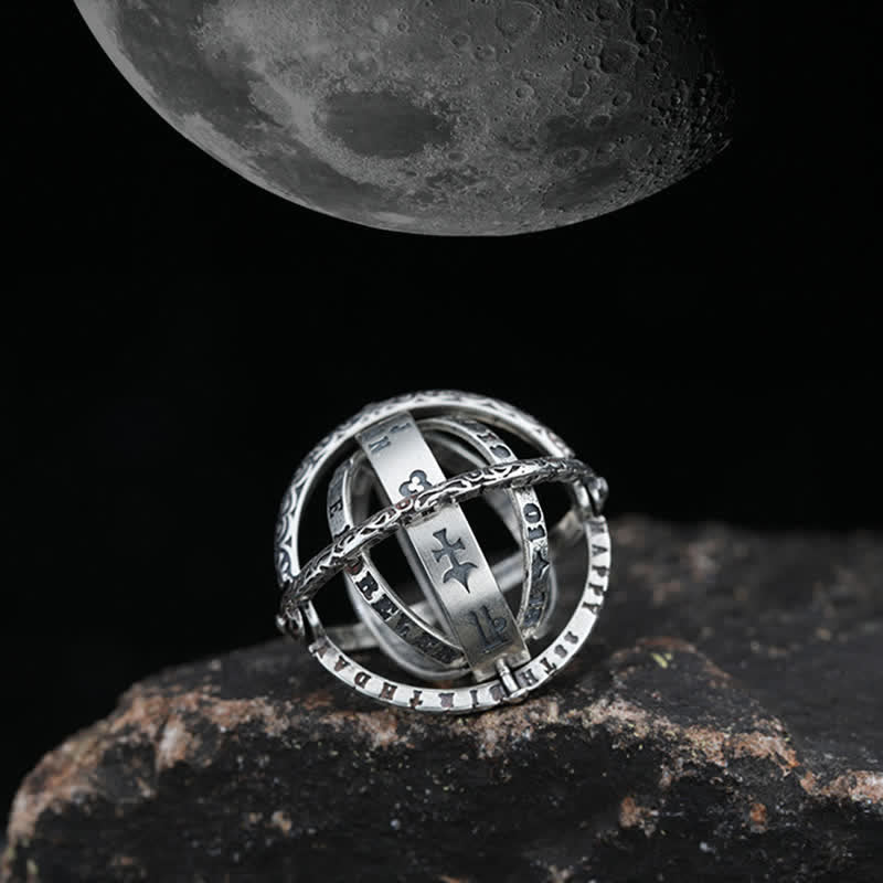 Anello antistress a forma di sfera astronomica che si trasforma in collana - image 4