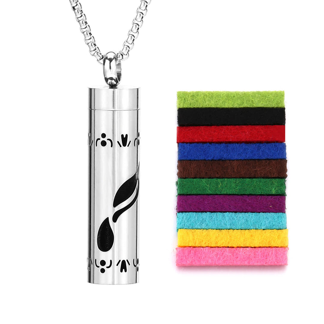 Collana diffusore di profumo con anima in feltro e inserti colorati intercambiabili - Stile n. 6 - image 9