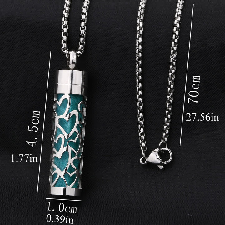 Collana diffusore di profumo con anima in feltro e inserti colorati intercambiabili - image 3