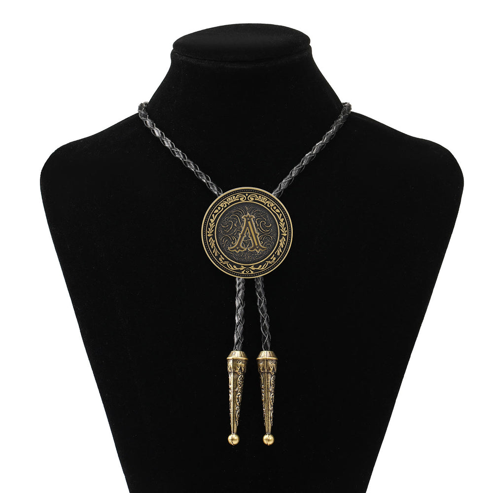 Bolo da uomo vintage western con scudo in ottone antico - A - image 1