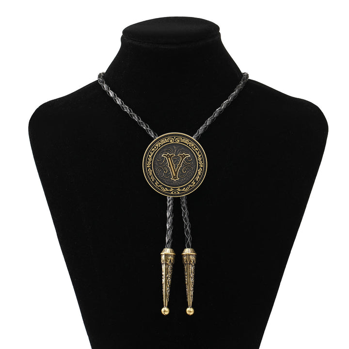 Bolo da uomo vintage western con scudo in ottone antico - V - image 21