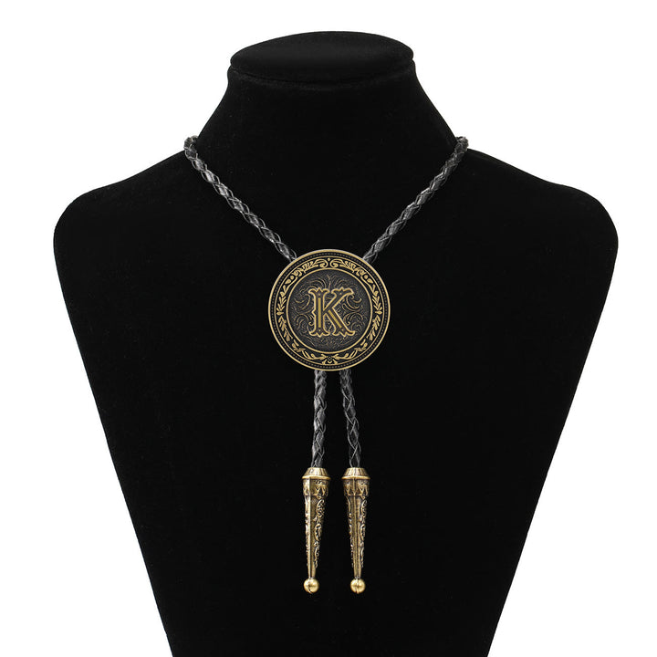 Bolo da uomo vintage western con scudo in ottone antico - K - image 11