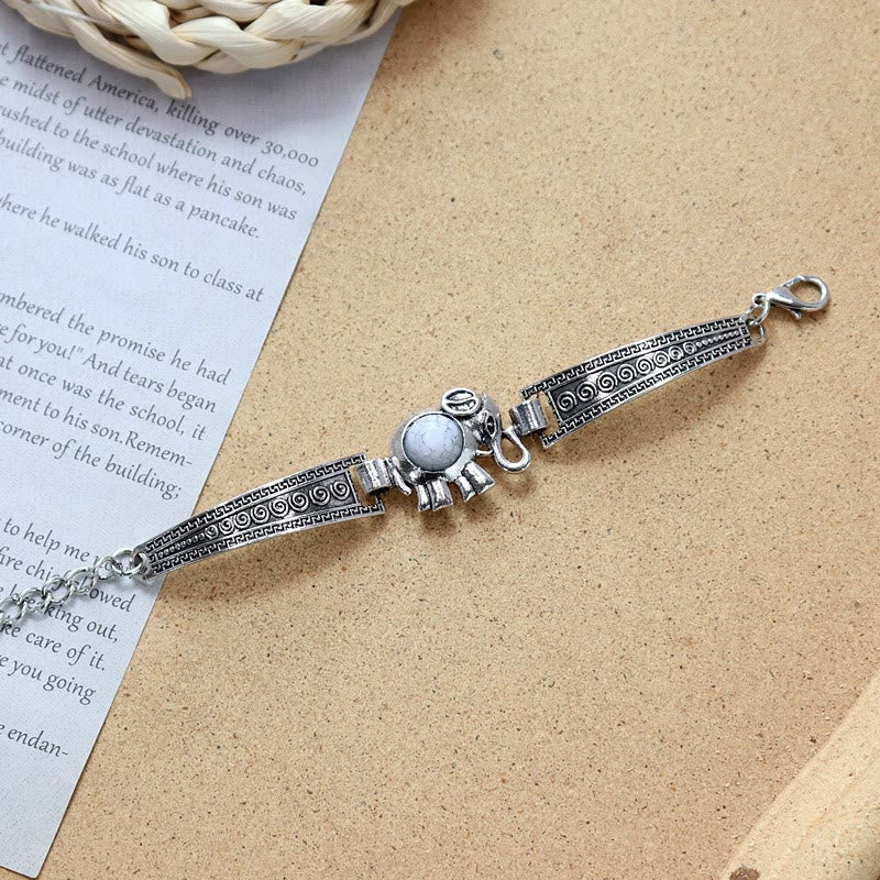 Collezione di bracciali etnici tribali vintage boho con pietre - image 8