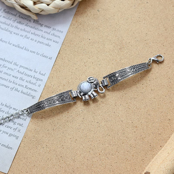 Collezione di bracciali etnici tribali vintage boho con pietre - image 8
