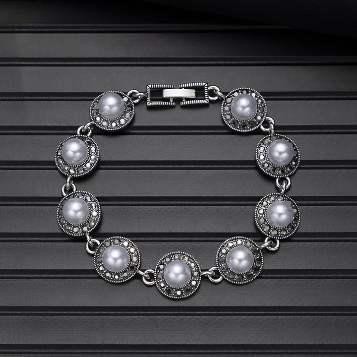 Bracciale chic boho vintage con pietra rotonda turchese - Stile n. 5 - image 13