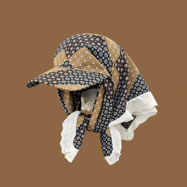 Elegante e pratico cappellino da baseball unisex con bandana da annodare - Fiore nero - Regolabile - image 10