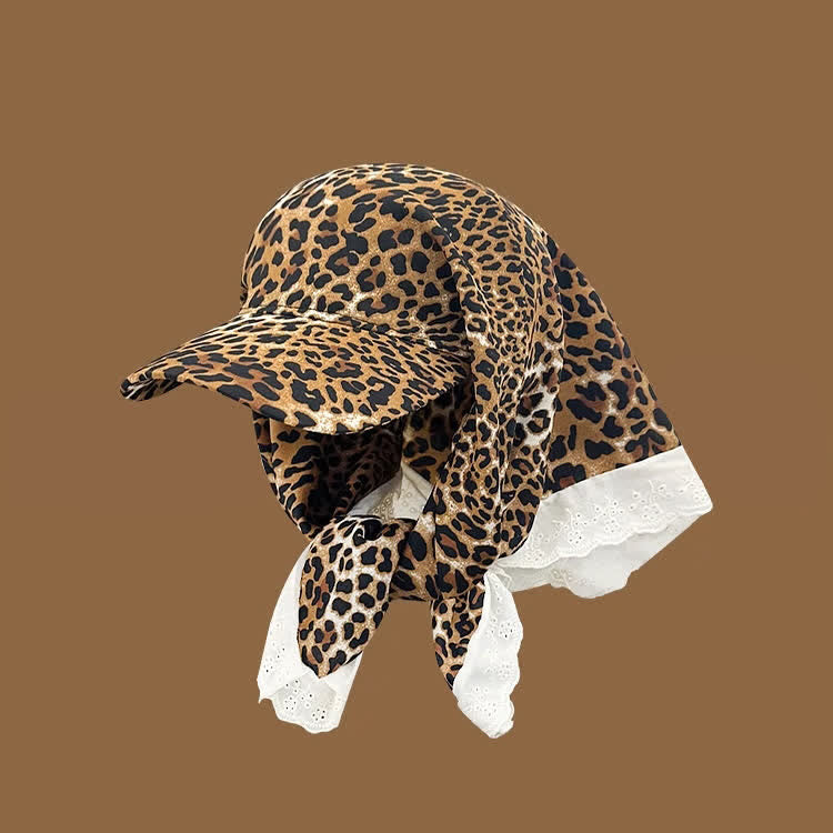 Elegante e pratico cappellino da baseball unisex con bandana da annodare - Leopardo - Regolabile - image 9