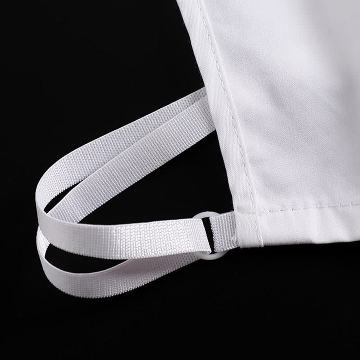 Fiocco con nastro, colletto finto bianco arricciato e rimovibile - image 8