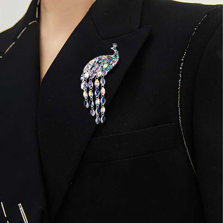 Spilla con frange di pavone Grazioso da donna - image 1