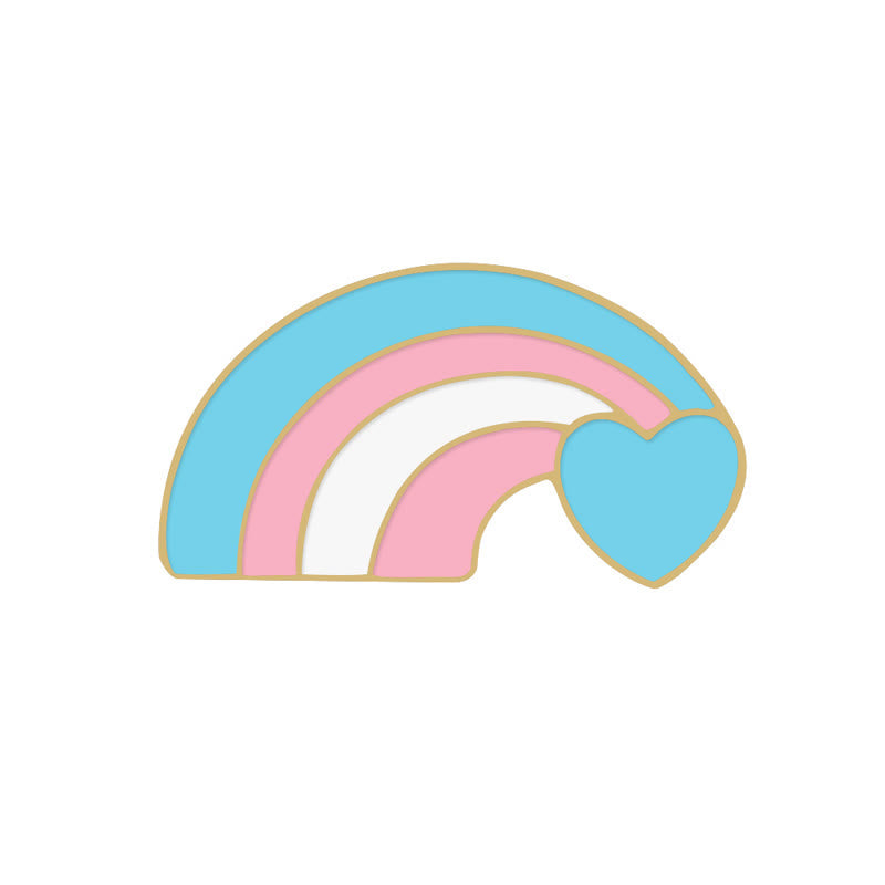 Spilla con bandiera arcobaleno rosa e blu Pride Day da 6 pezzi - image 9