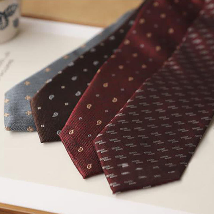 Set 2Ps da uomo con mini motivo vintage e fazzoletto da taschino - image 4
