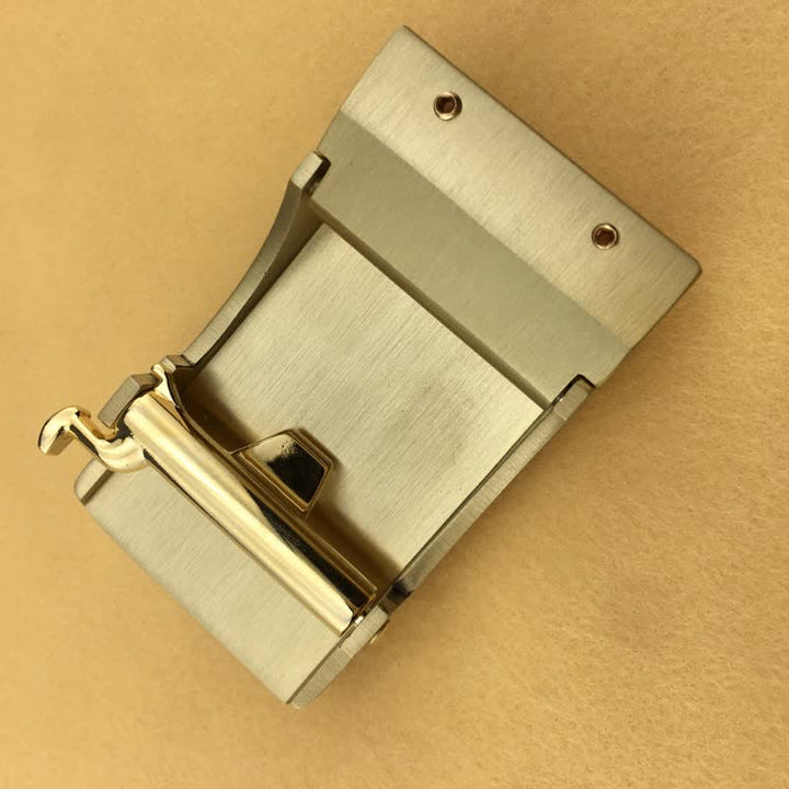 Cintura in pelle con fibbia automatica turchese con piuma in rilievo fai da te da uomo - image 9