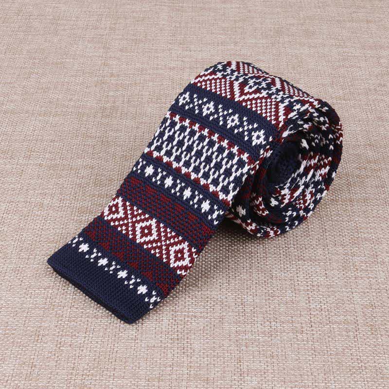 Cravatta sottile esotica in maglia da uomo - Stile n. 8 - image 10