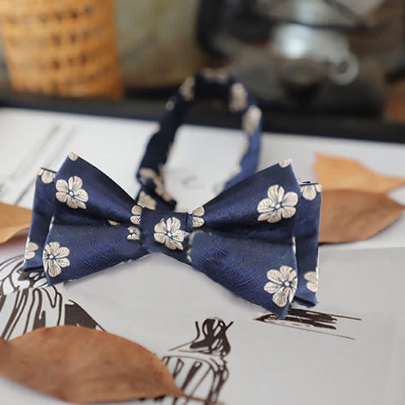Papillon da uomo con foglie floreali retrò - Fiore della Marina - image 12