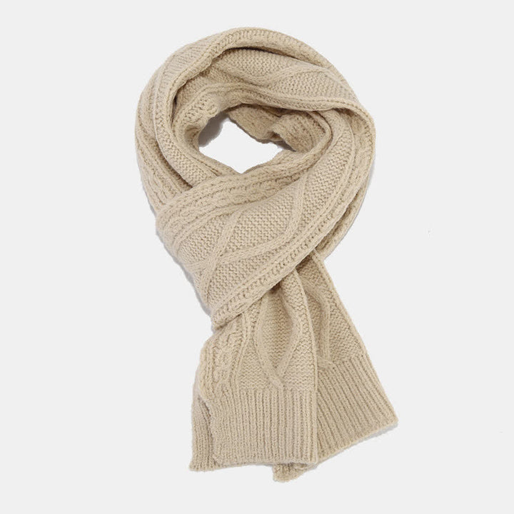 Set di 3 guanti senza dita con sciarpa e cappello lavorati a maglia da donna - image 8