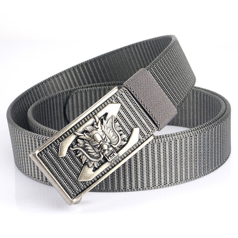 Cintura in nylon con lettera Z Mighty Dragon da uomo - Grigio / Argento - 48" - image 18