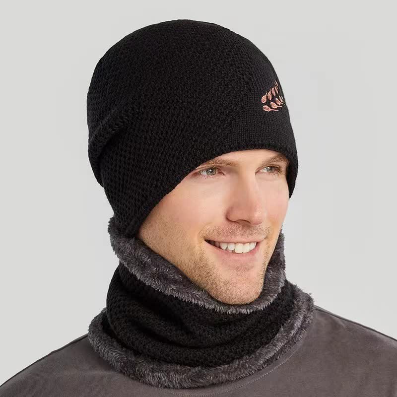 Set di 2 cappelli e scaldacollo con ricamo a forma di grano - image 7