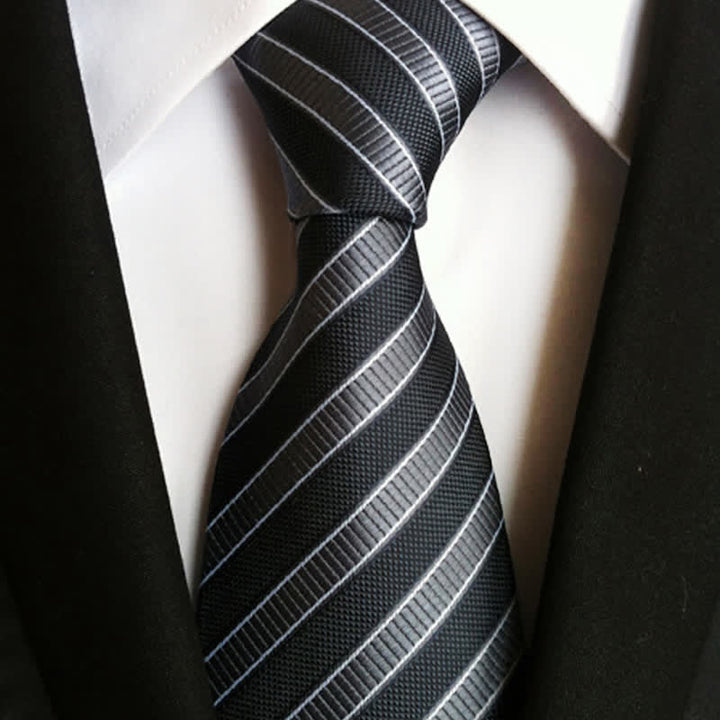 Cravatta a righe urbane preppy da uomo - image 0