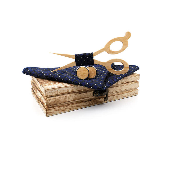 Set di 3 papillon in legno con forbici da uomo - Marina Militare - image 10
