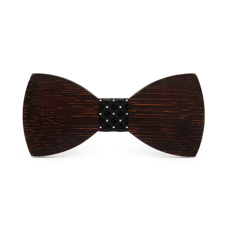 Papillon in legno nero originale da uomo - Nero - image 1