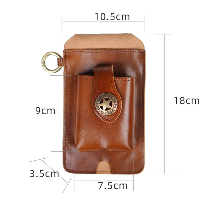 Borsa a tracolla in pelle con ventosa magnetica a forma di stella per telefono - image 6
