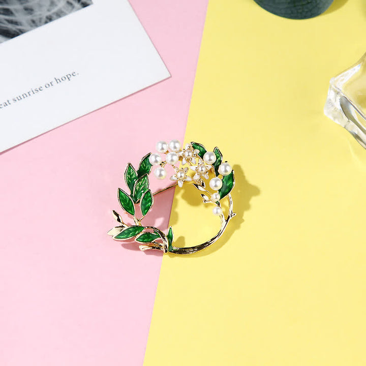 Spilla da donna con ghirlanda di fiori di gardenia - image 7