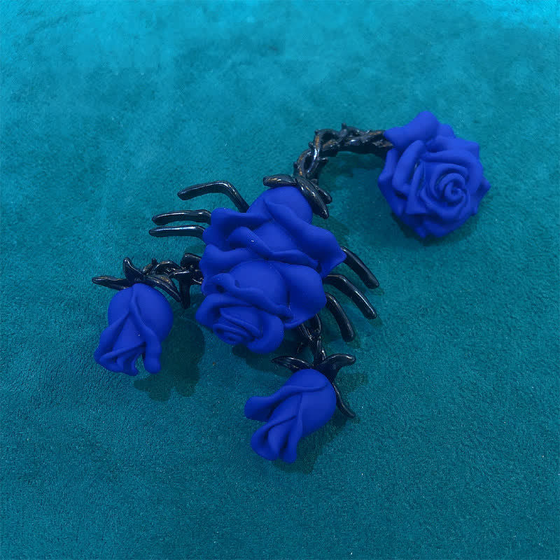 Spilla a forma di rosa scorpione con personalità maschile - Blu - image 6
