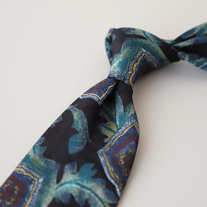 Cravatta da uomo con pittura astratta classica - Stile n. 5 - image 7