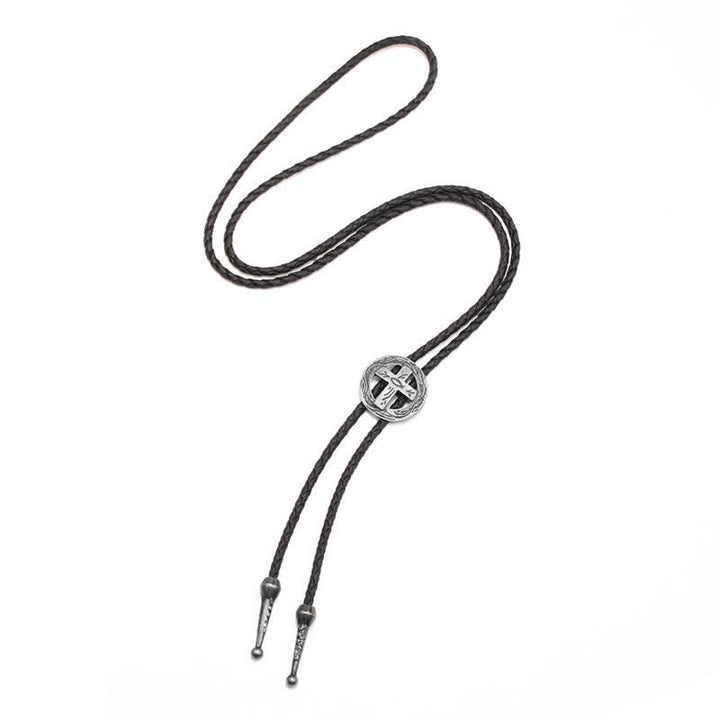 Accessori per magliette retrò Cerchio Croce Bolo Tie - image 10