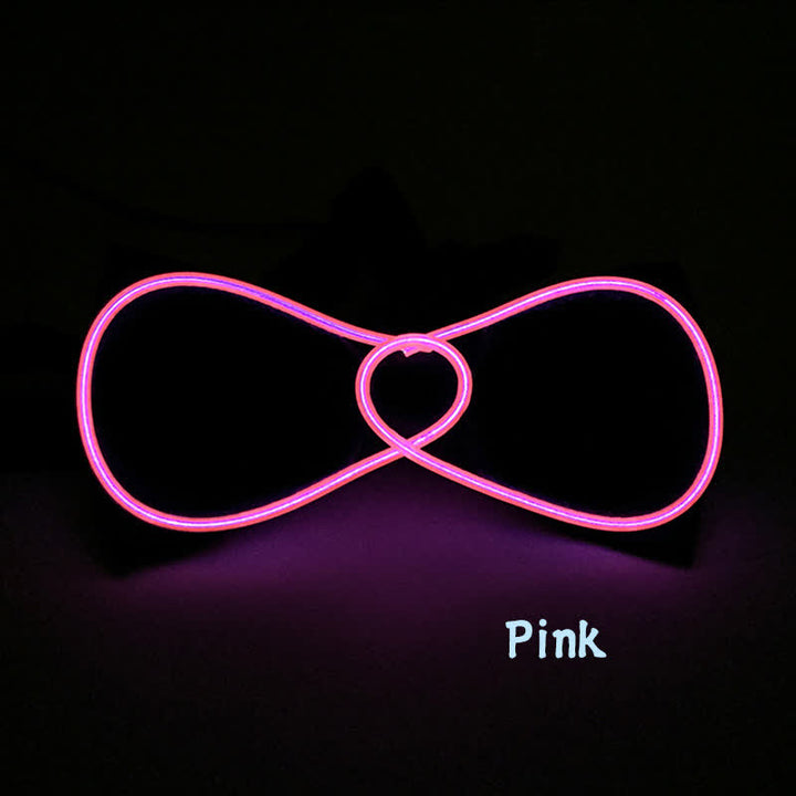 Papillon luminoso a LED rotondo lampeggiante - Rosa - image 7