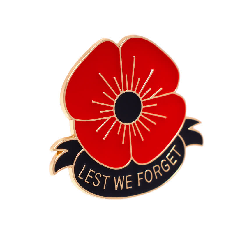 Spilla unisex Lest We Forget Poppy da 3 pezzi - image 5
