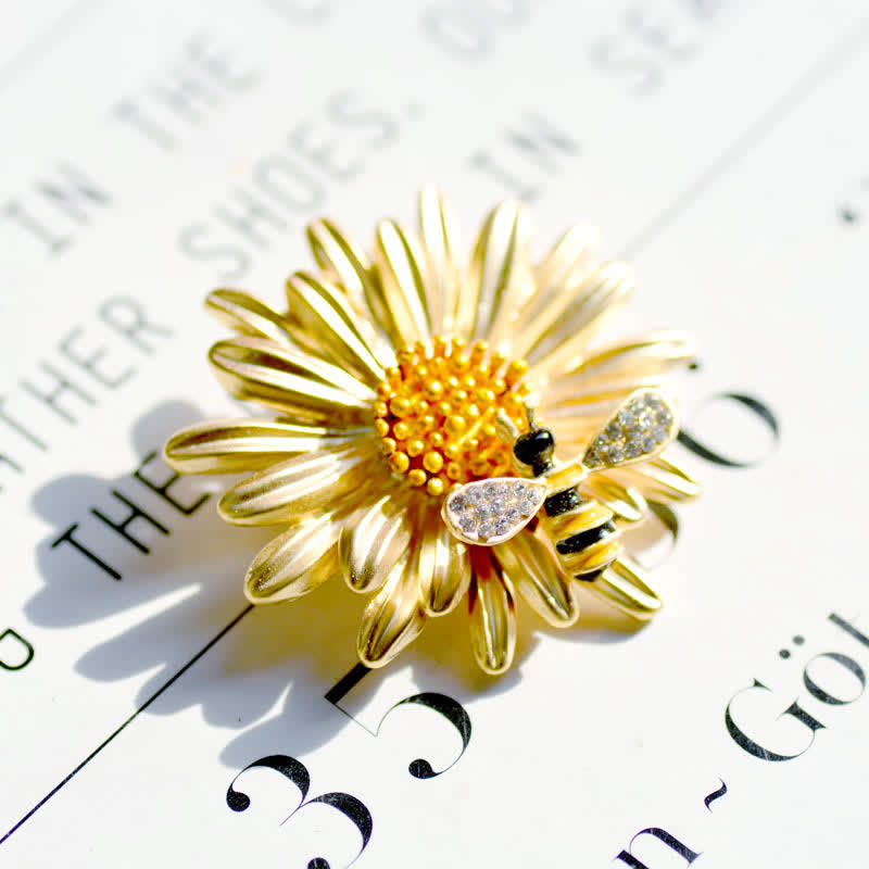 Spilla ape girasole dolce da donna - image 1