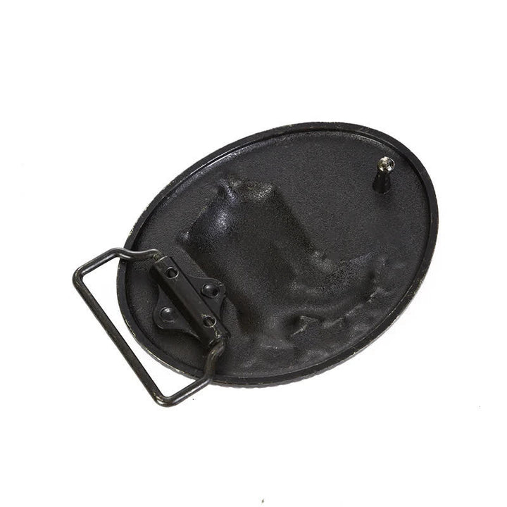 Cintura in pelle con fibbia per stivali da cowboy fai da te da uomo - image 1