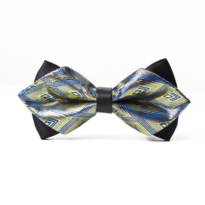 Papillon a punta con diamante moderno ed elegante da uomo - Oro - image 5