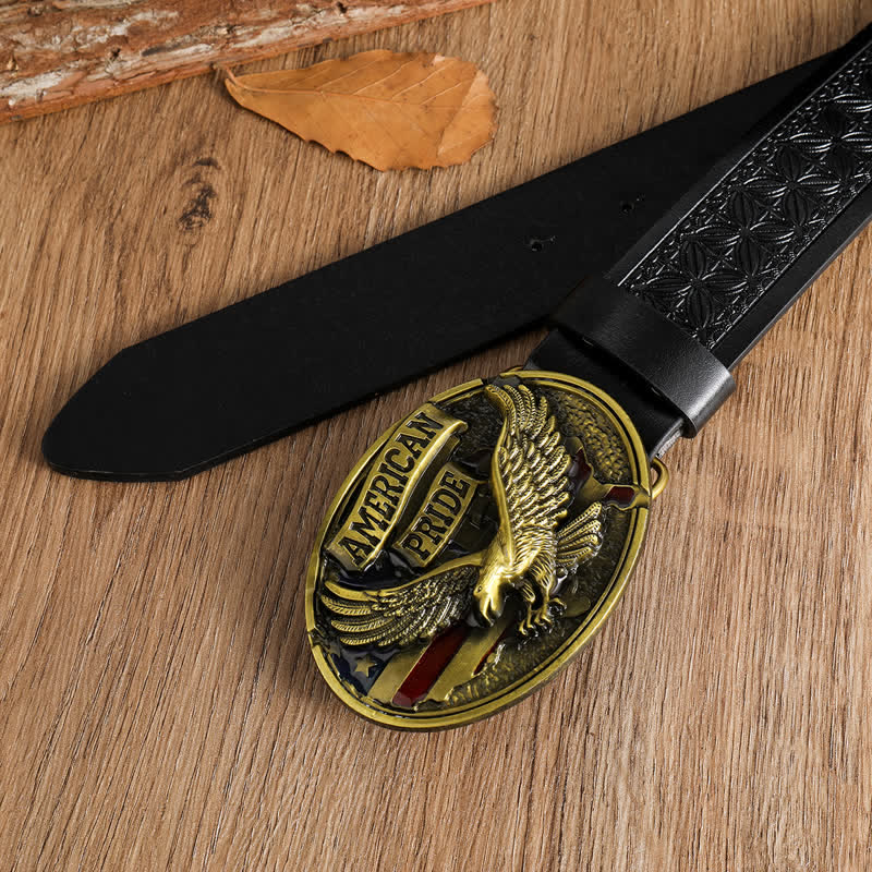 Cintura in pelle da uomo American Pride Bald Eagle - image 7