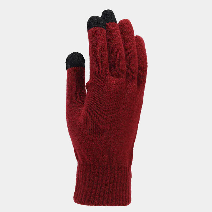Set di 3 cappelli, sciarpe e guanti in twill tinta unita unisex - image 9