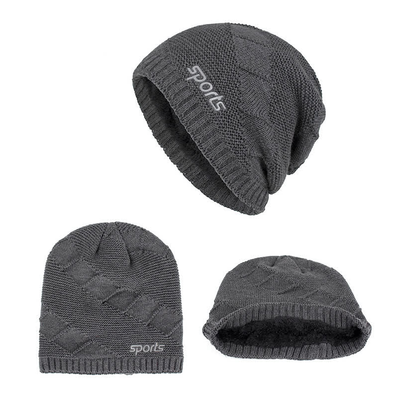 Cappello lavorato a maglia invernale casual in tinta unita - image 2