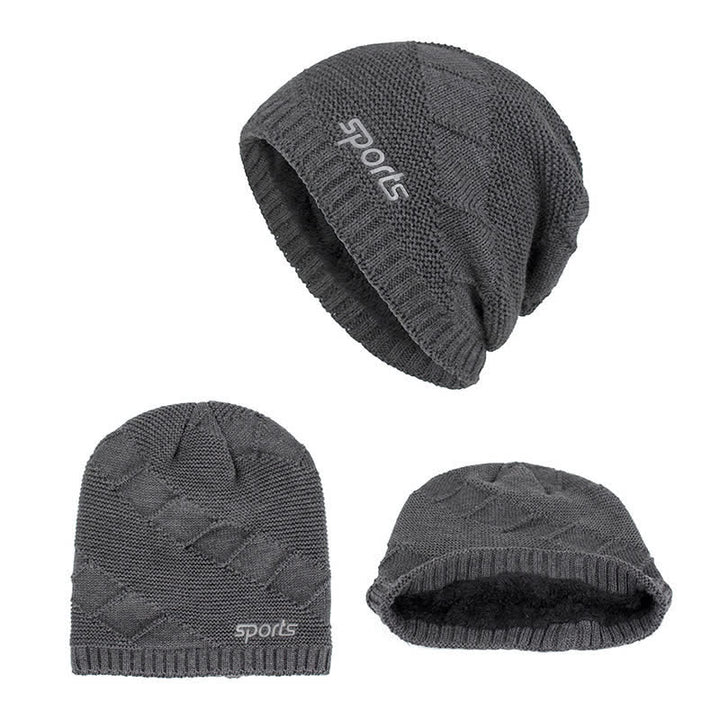 Cappello lavorato a maglia invernale casual in tinta unita - image 2