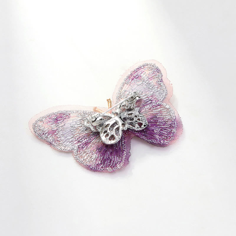 Spilla da donna con ricamo a farfalla da sogno - image 7