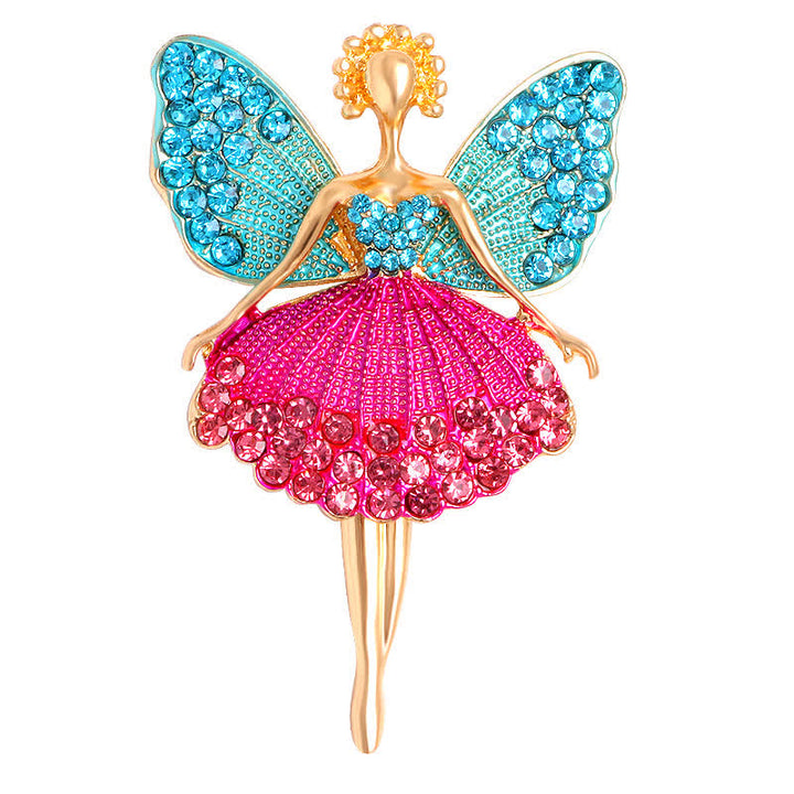 Spilla ballerina da donna con abito scintillante e delicato - Blu - image 6