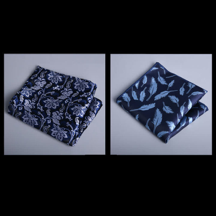 8 pezzi Navy Leaves Flower Vogue Cravatta Papillon Scatola regalo - image 2